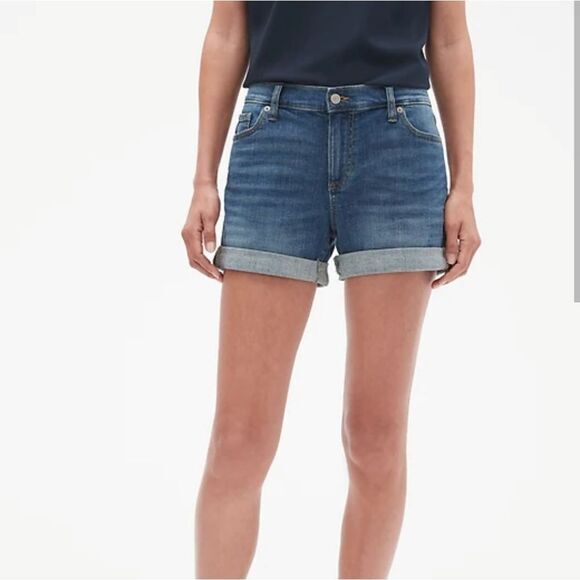 Banana Republic Pants - Banana Republic Women's Denim Roll-Cuff Shorts Medium Wash Size 28/6‎